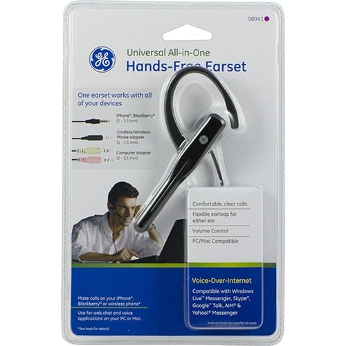 GE Universal All-in-One Hands-Free Earset