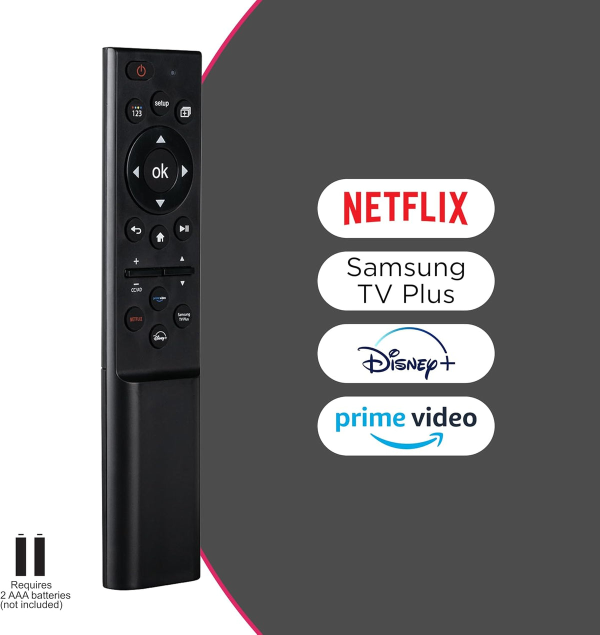 GE-branded Samsung TV Replacement Remote