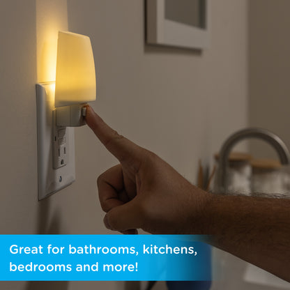 Lights by Night Manual On/Off LED Night Light, White