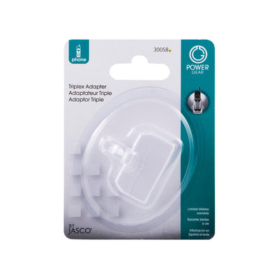 Power Gear 6-Wire White Triplex Adapter
