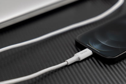 Philips Durable USB-A to USB-C 3ft. Charging Cable, white