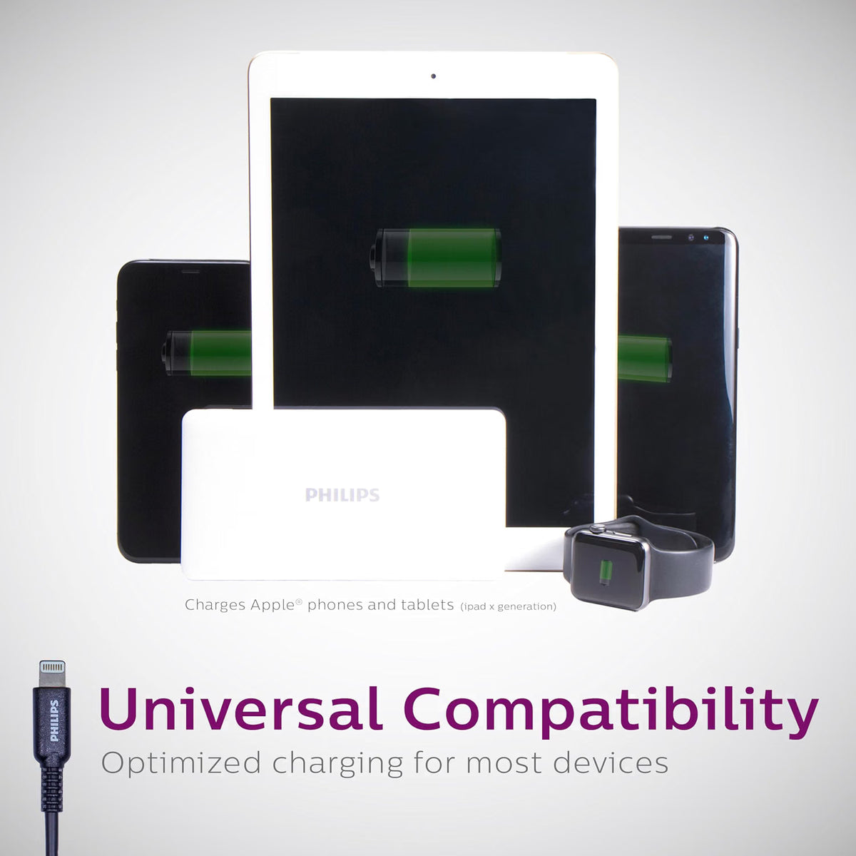 Philips USB-A to Lightning™ 4ft. Charging Cable