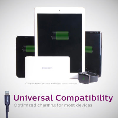 Philips USB-A to Lightning™ 4ft. Charging Cable