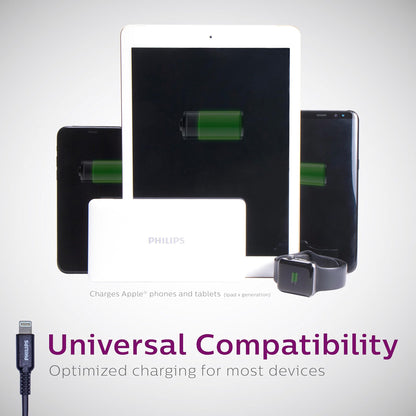 Philips USB-A to Lightning™ 4ft. Charging Cable