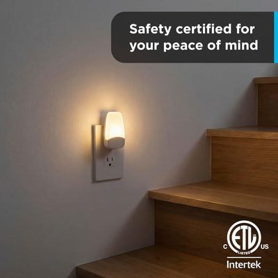 GE Light Sensing LED Night Light, Warm White, 2 Pack