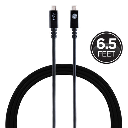 GE 6.5 ft. USB-C Charging Cable, Black