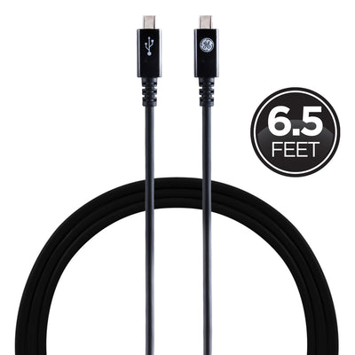 GE 6.5ft. USB-C Charging Cable, Black