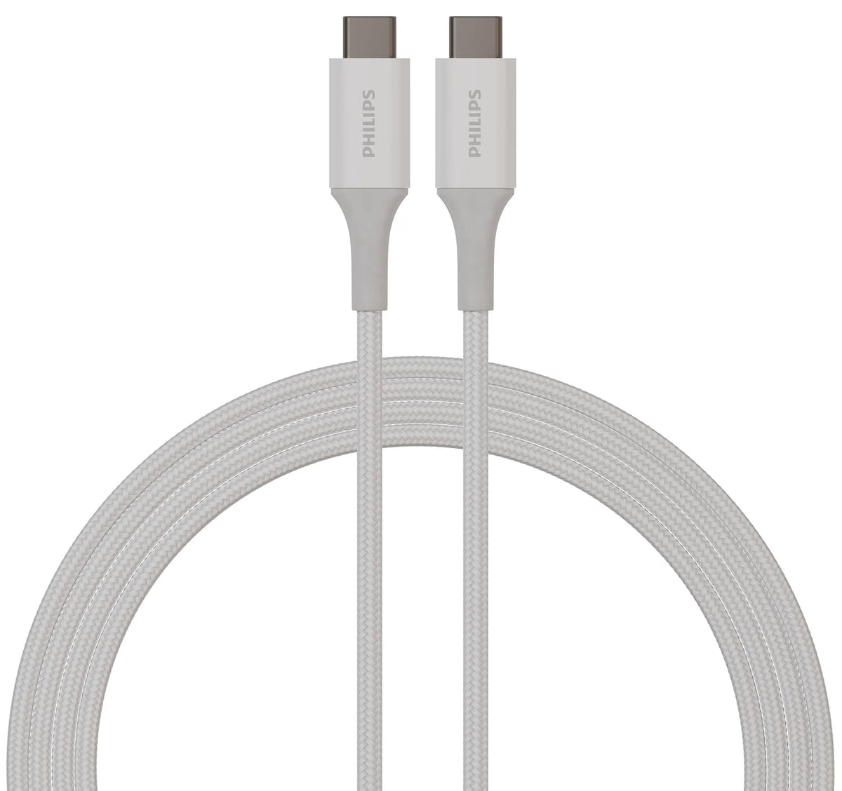 Philips USB-C 6 ft. Charging Cable, white