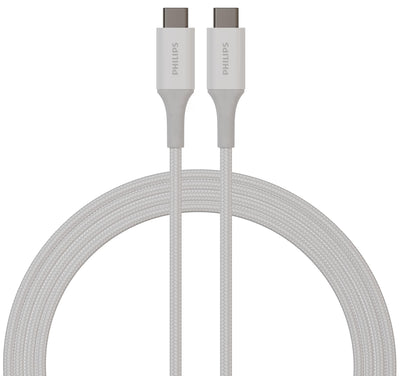 Philips USB-C 6 ft. Charging Cable, white