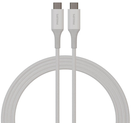 Philips USB-C 6 ft. Charging Cable, white