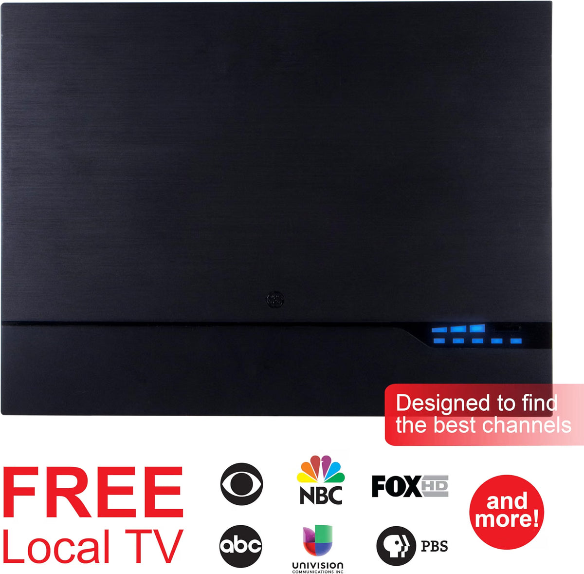 GE Amplified HD TV Antenna w/ LED Signal Strength Meter