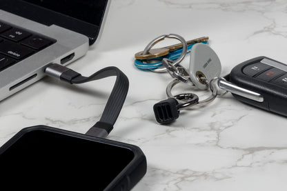 Philips USB-C Keychain Charging Cable, black