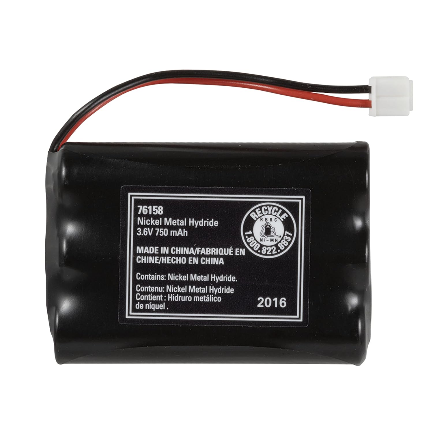 Power Gear Cordless Phone Battery, 3.6V/750mAh NiMH