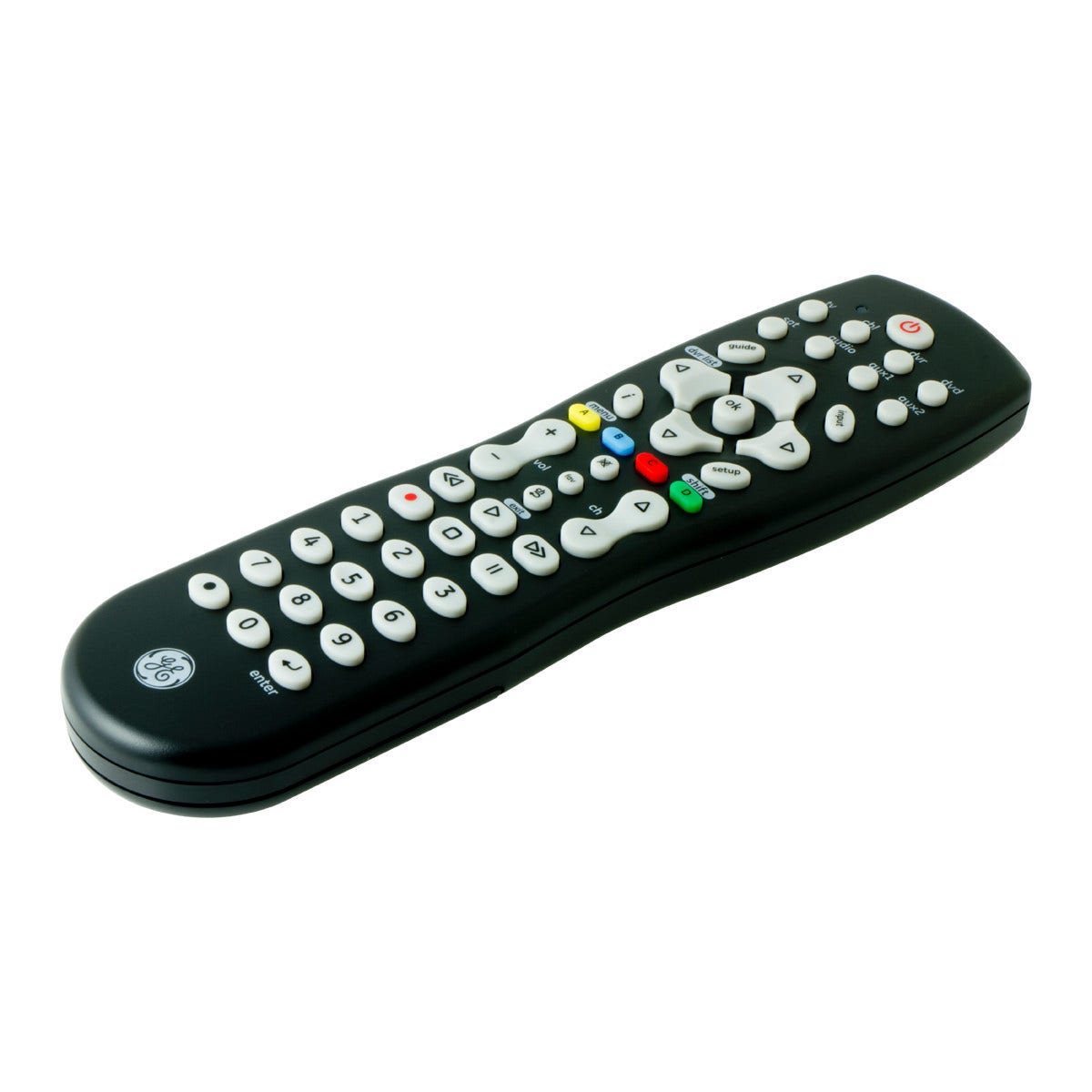 GE 8-Device Universal Remote, Black