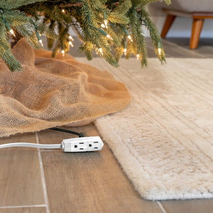 GE 3-Outlet 3ft. Extension Cord  with Right-Angle Plug, 2 Pack, White