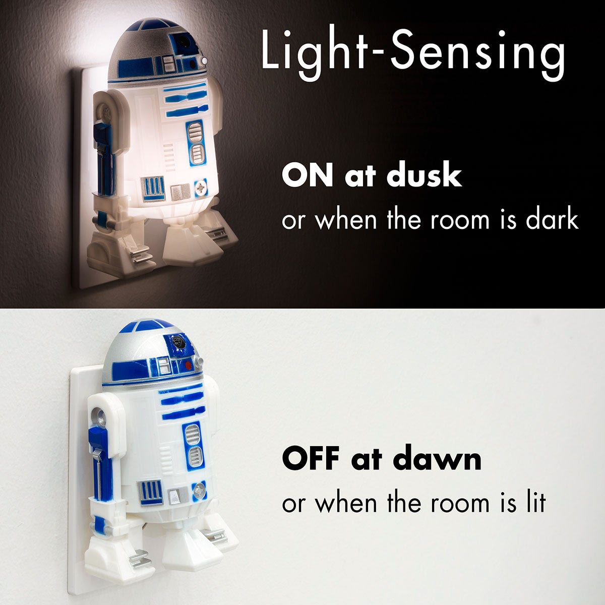Star Wars R2-D2 Color Changing Light Sensing LED Night Light