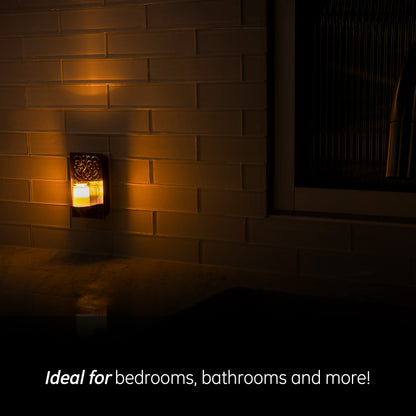 GE CandleLite Light Sensing LED Night Light, Oil-Rubbed Bronze