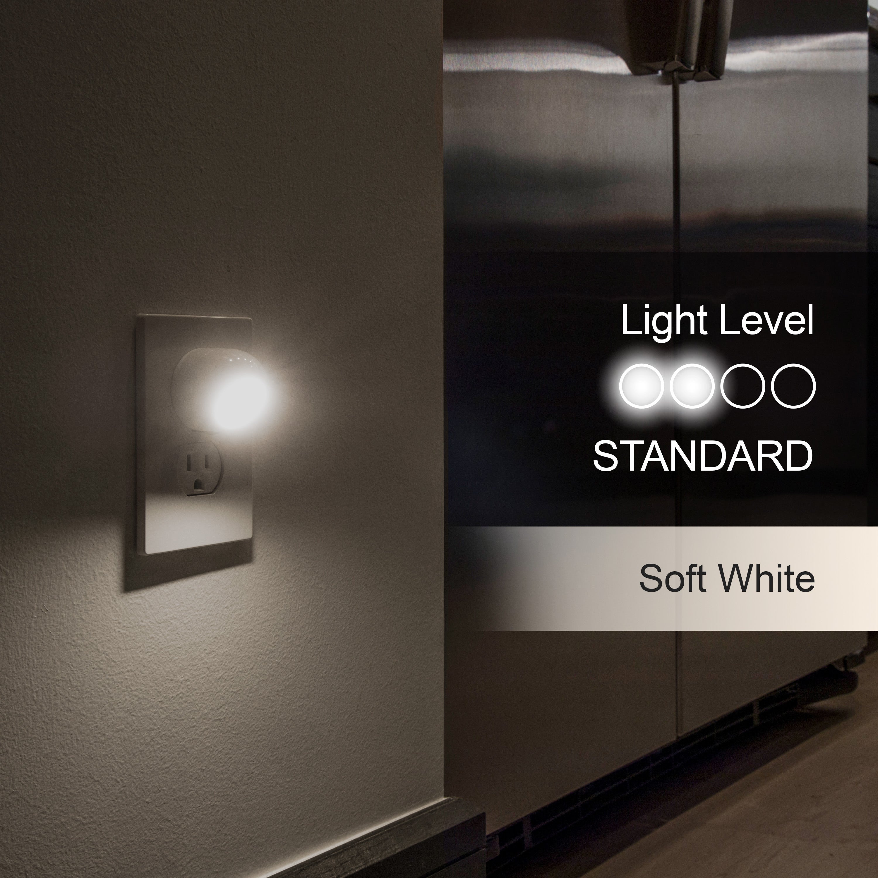 GE Light Sensing LED Night Light, 2 Pack, White