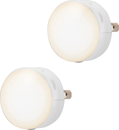 Lights By Night Color Changing GLO Dot Light Sensing LED Night Light, 2 Pack, White