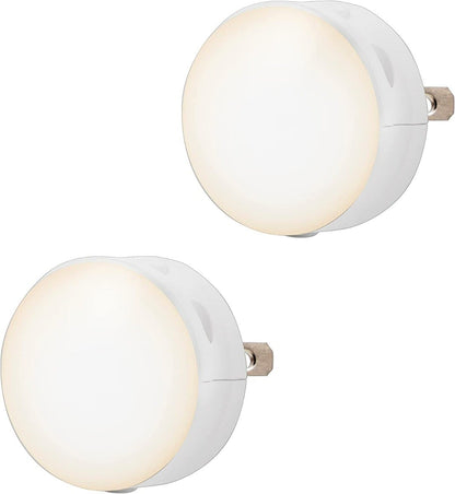 Lights By Night Color Changing GLO Dot Light Sensing LED Night Light, 2 Pack, White
