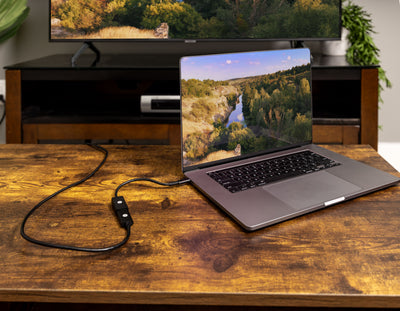 GE USB-C to 4K HDMI Multi-Monitor Adapter, Black