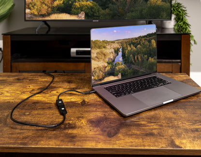 GE USB-C to 4K HDMI Multi-Monitor Adapter, Black