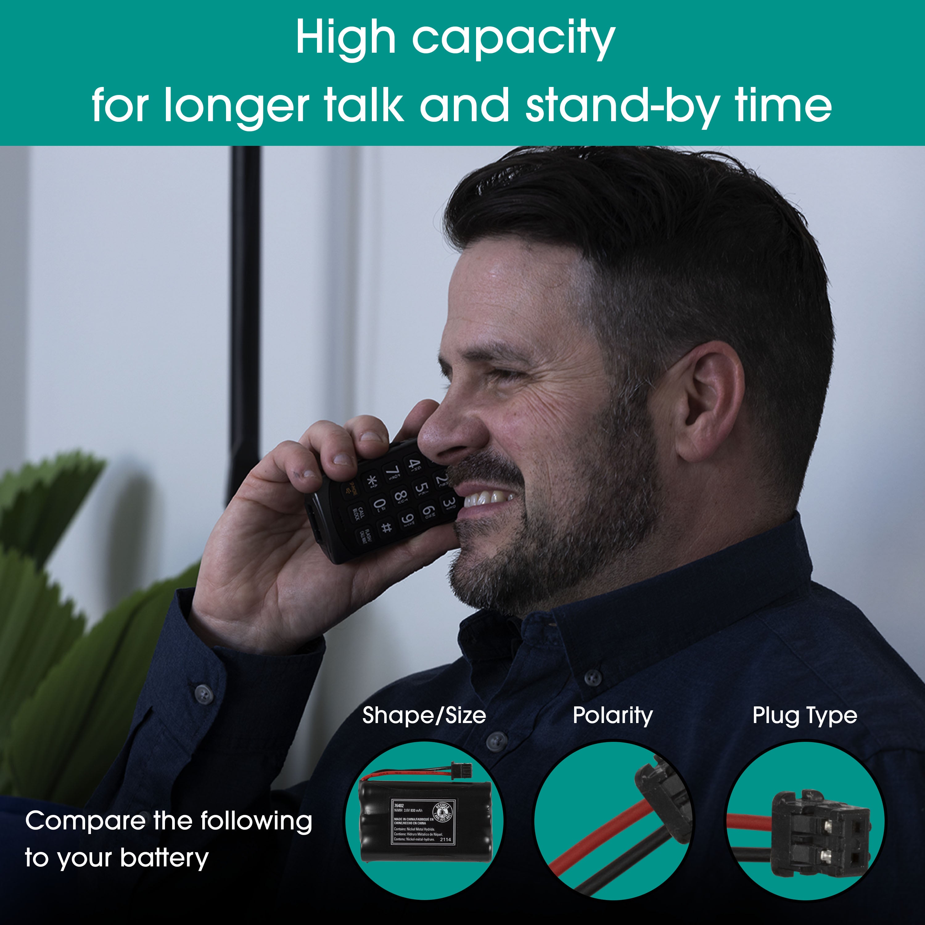 Power Gear Cordless Phone Battery