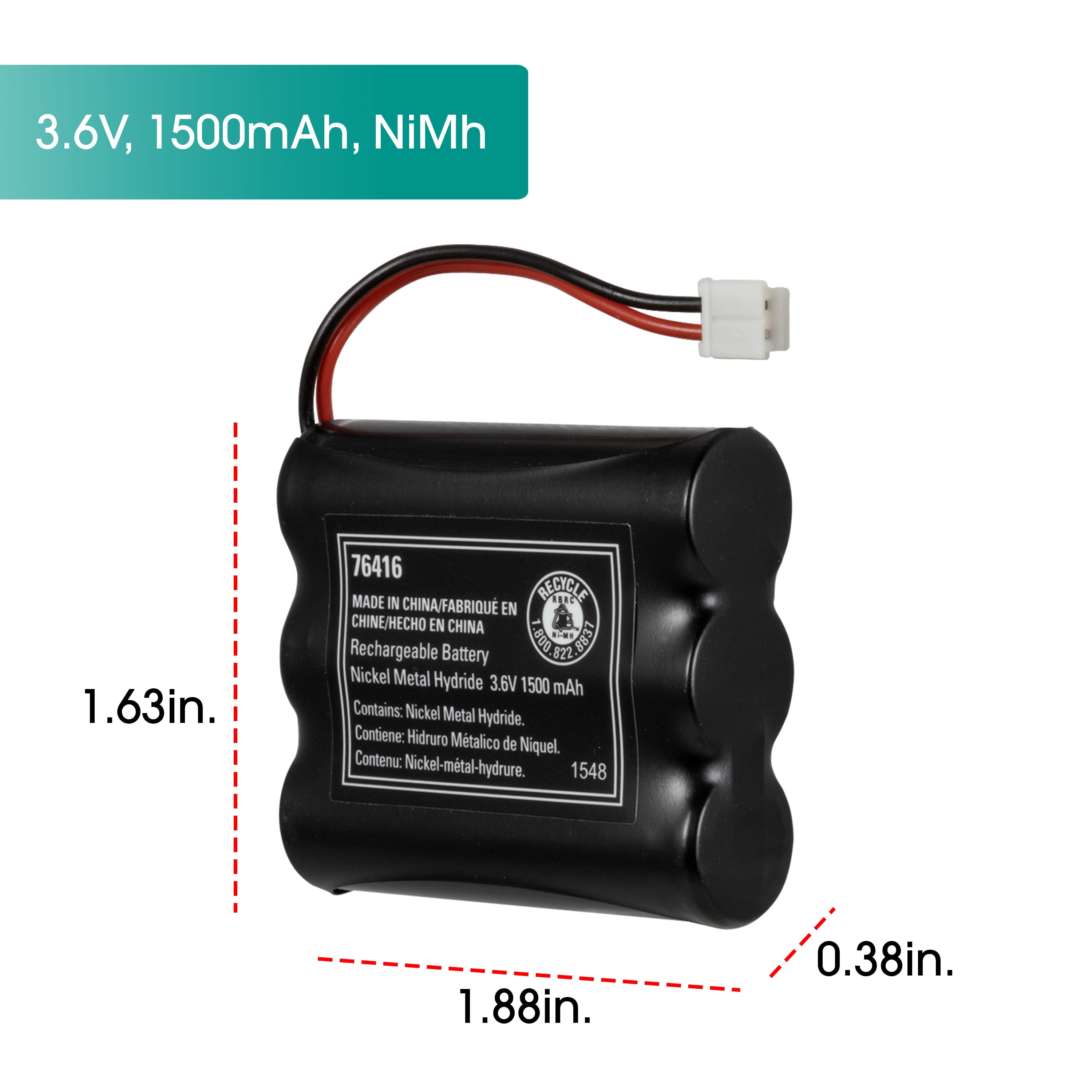 Power Gear Cordless Phone Battery