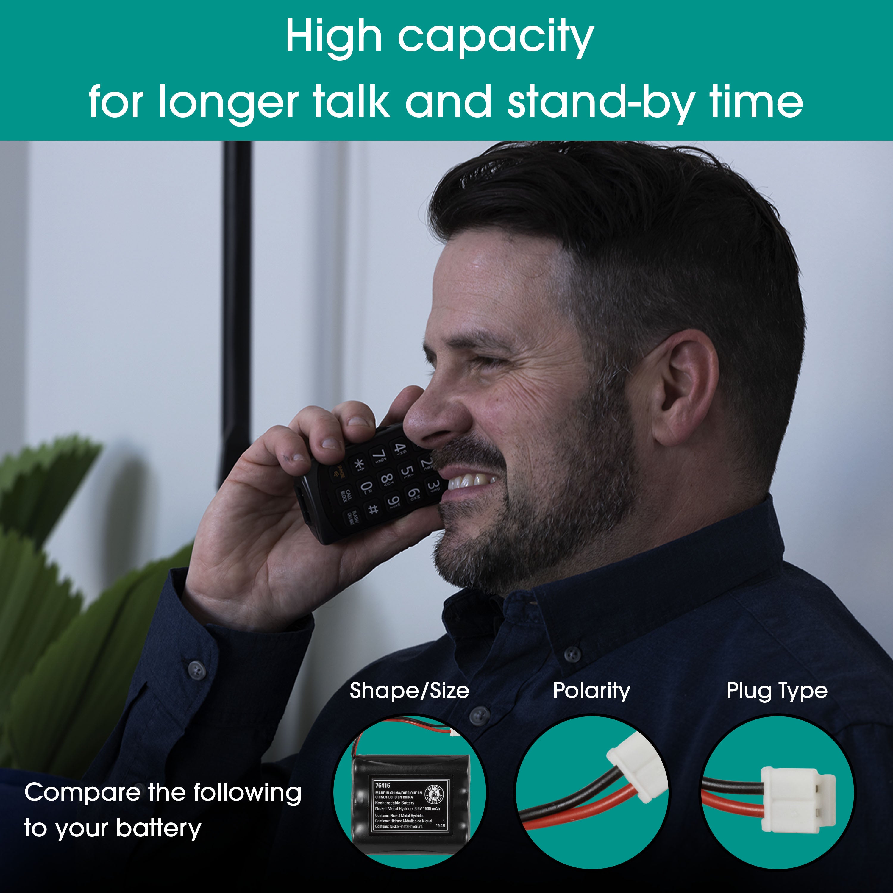 Power Gear Cordless Phone Battery