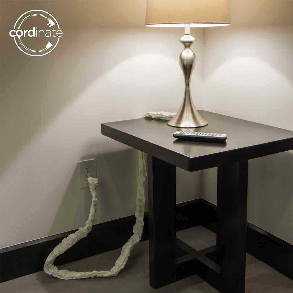 Cordinate 6ft. Fabric Cord Cover, Eggshell