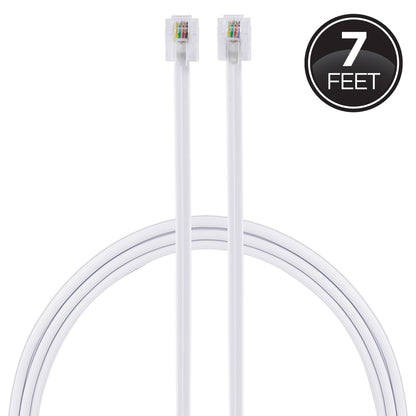 Power Gear 7ft. Line Cord, White, 10pk