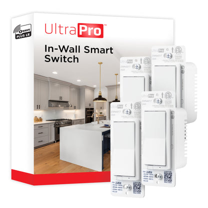UltraPro 800 Series Z-Wave On/Off Switch, 4 Pack