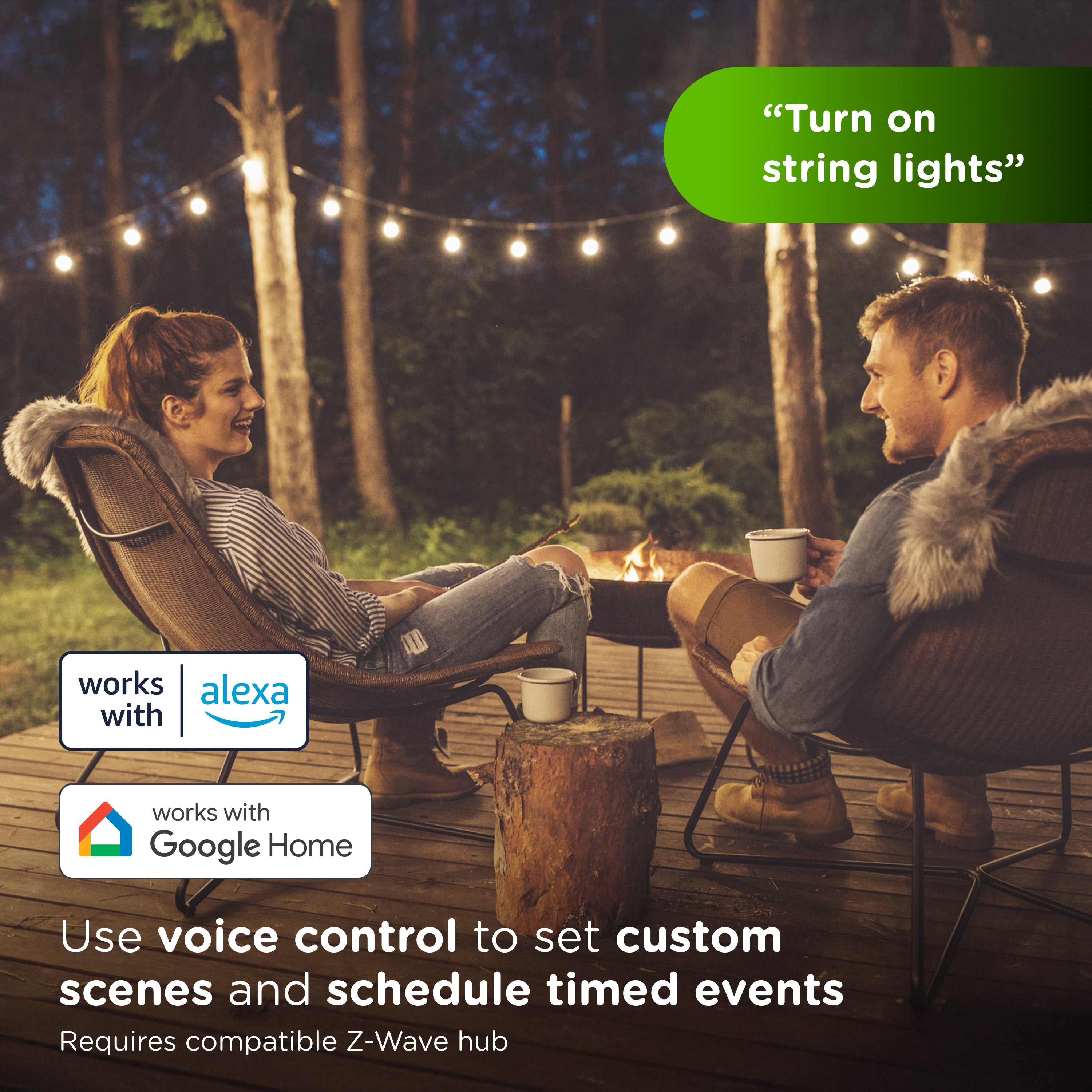 Enbrighten Z-Wave Long Range Outdoor Smart Plug, 800 Series, 1