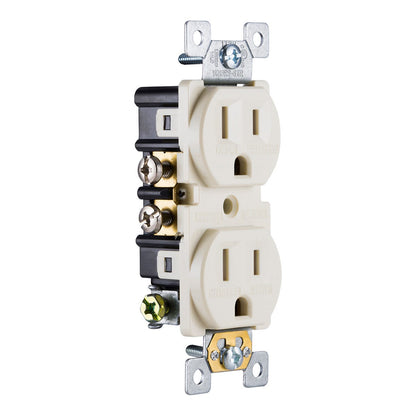 GE Grounding Tamper Resistant Safety Outlet, Light Almond