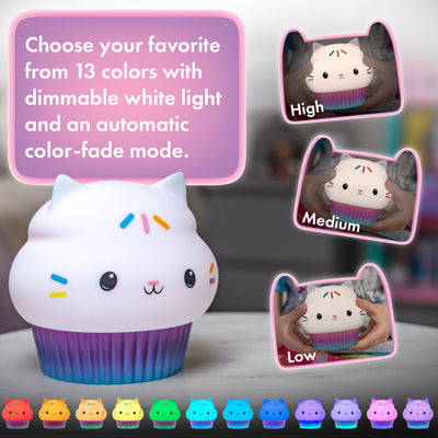 Gabby’s Dollhouse Cakey Cat Color-Changing Squish ’ems Light