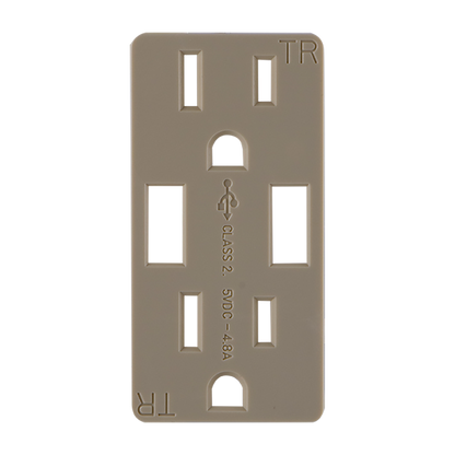 GE Snap-On Faceplate Replacement Plate Cover, Matte Ivory