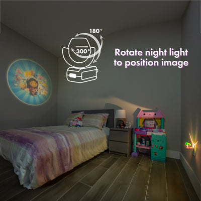 Projectables Gabby's Dollhouse LED Night Light, Pink