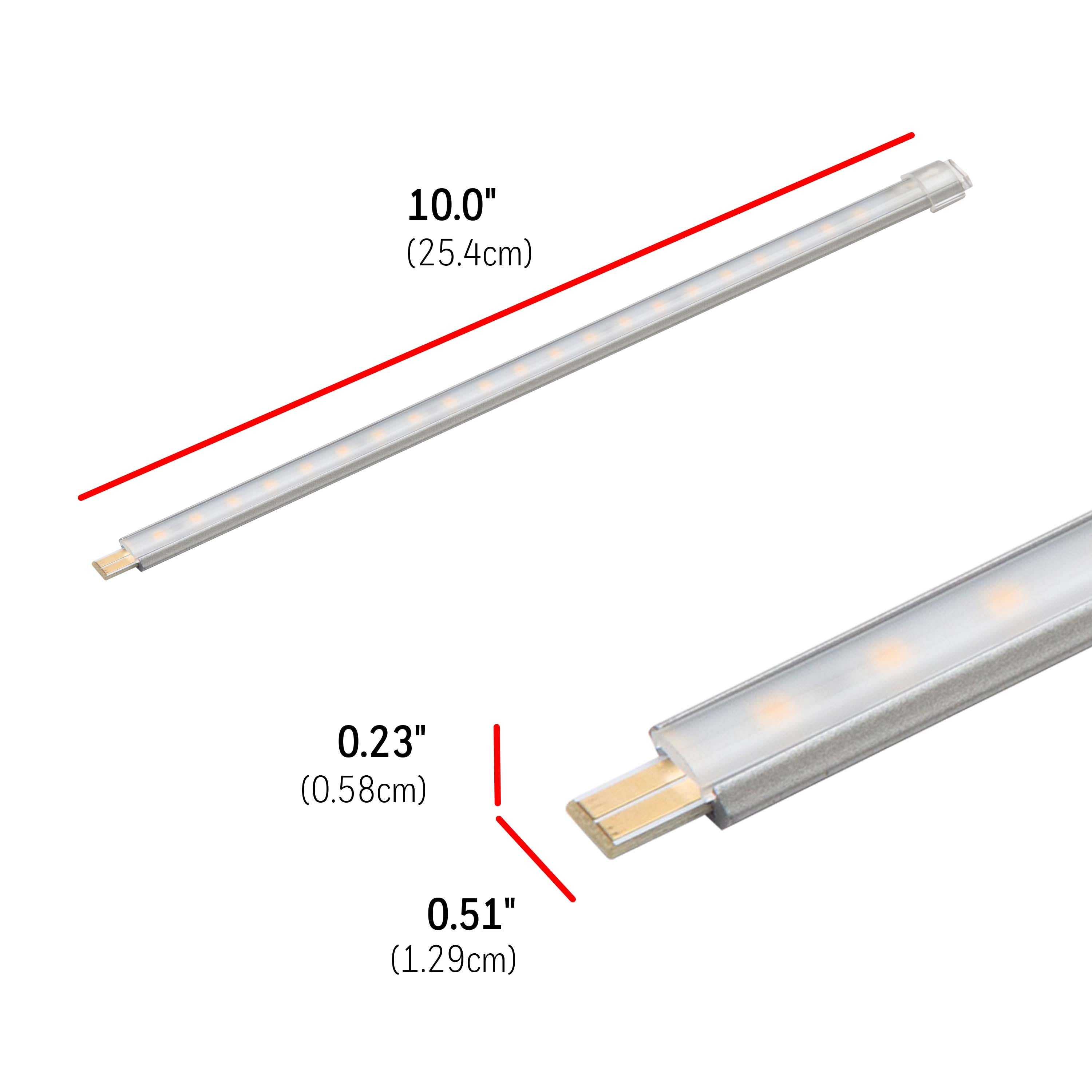 UltraPro 10in. Linkable LED Bright Strips, 2 Pack