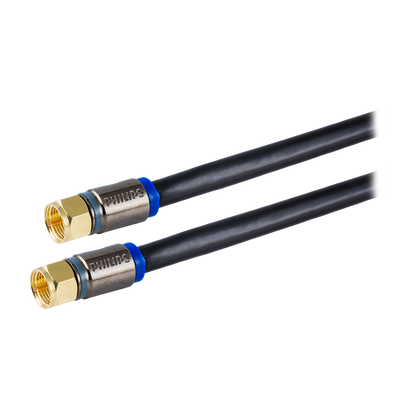 Philips 25 ft. Quad-Shield RG6 Coaxial Cable, Black