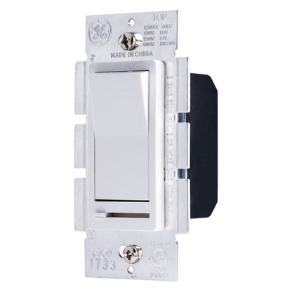 GE Rocker On/Off Dimmer, White