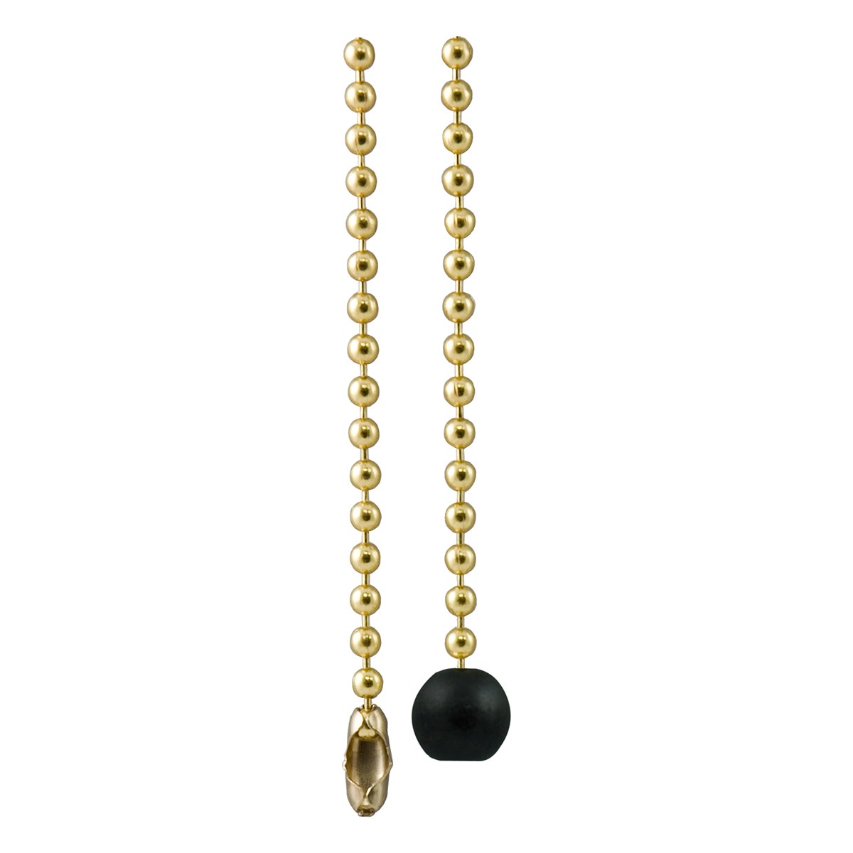 Power Gear 3 ft. Beaded Chain with Wooden Ball, Brass