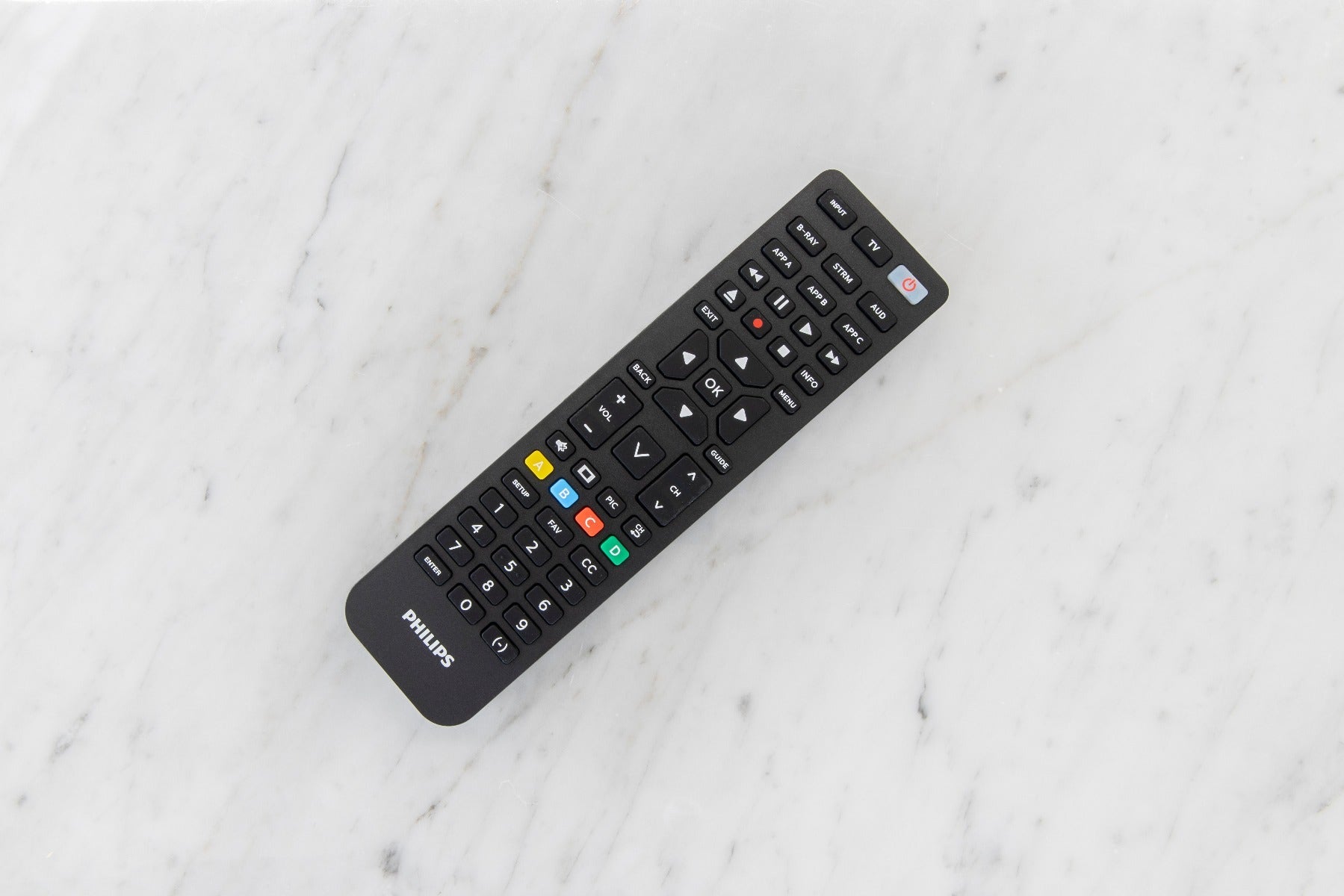 Philips 4-Device Universal Vizio Replacement Remote, Black