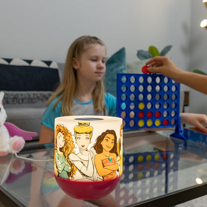Disney Princess Color Changing Tabletop LED Lamp Night Light, Red