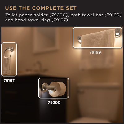 Enbrighten LED Motion Sensing Towel Bar Light, Brushed Nickel