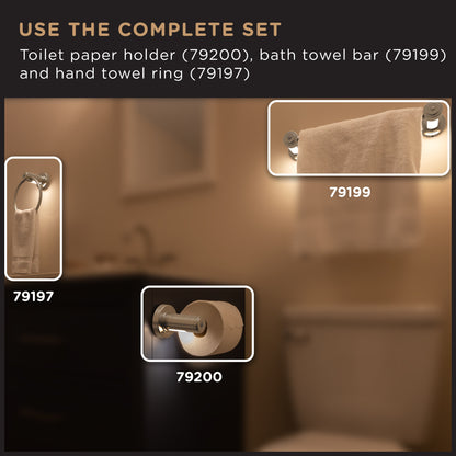 Enbrighten LED Motion Sensing Bathroom Lighting Bundle, Brushed Nickel