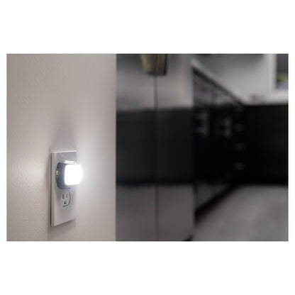 GE Light Sensing LED Night Light, Brushed Nickel
