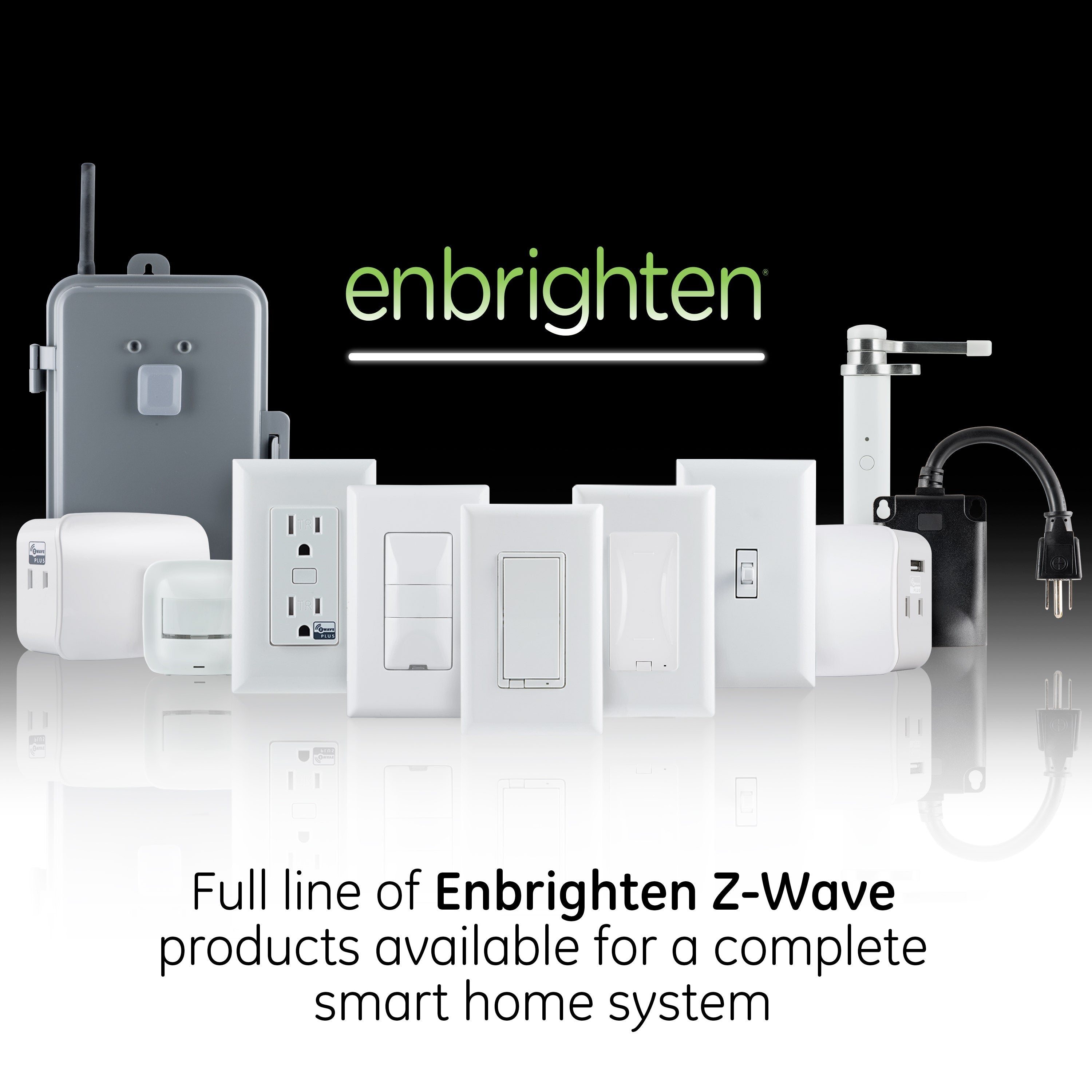 Enbrighten Z-Wave In-Wall Smart Toggle Switch With QuickFit™ And SimpleWire™, 24 Pack, Light Almond