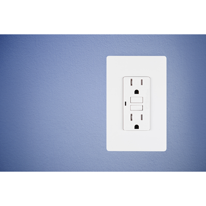 GE GFCI Tamper and Weather Resistant Receptacle , White