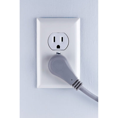 GE 3-Outlet 25ft. Extension Cord with Right-Angle Plug, Gray