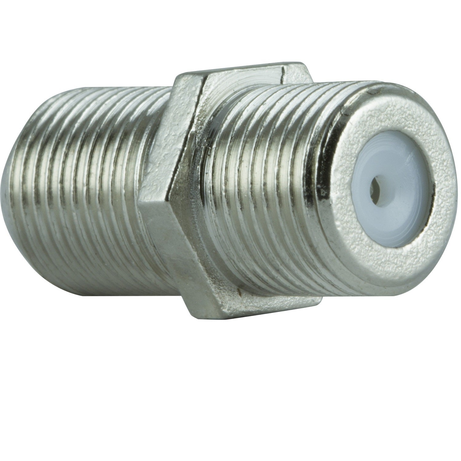 GE Coaxial Cable Extension Adapter, 4 Pack, Silver
